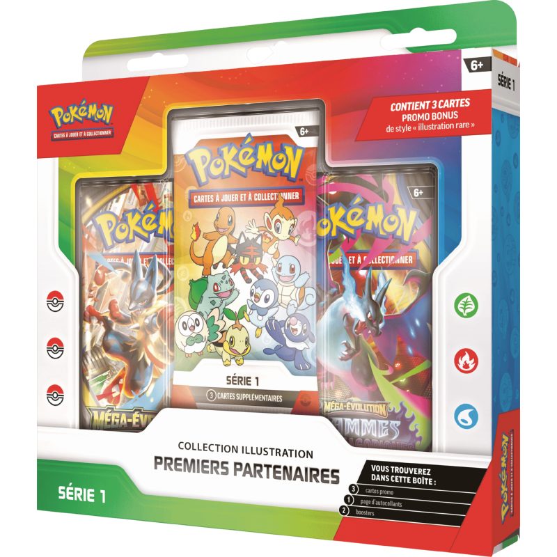 Pokemon - Coffret - Collection Illustration Premiers Partenaires - Série 1 - Français