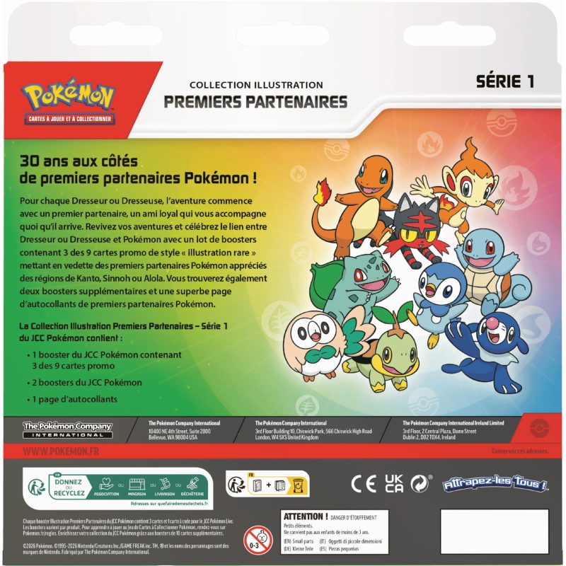 Pokemon - Coffret - Collection Illustration Premiers Partenaires - Série 1 - Français