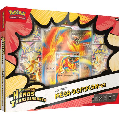 Pokemon - Coffret - Méga-Roitiflam ex - Héros Transcendants - ME2.5 - Français
