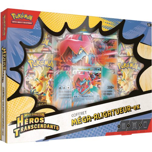 Pokemon - Coffret - Méga-Aligatueur ex - Héros Transcendants - ME2.5 - Français