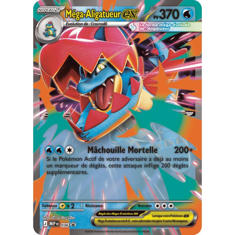 Pokemon - Coffret - Méga-Aligatueur ex - Héros Transcendants - ME2.5 - Français