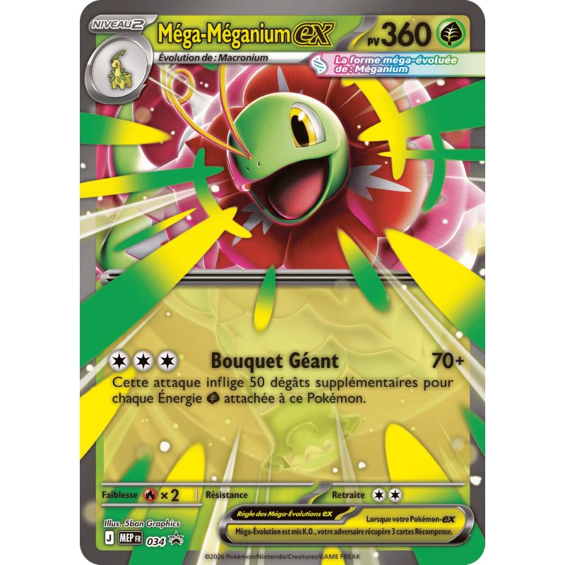 Pokemon - Coffret - Méga-Méganium ex - Héros Transcendants - ME2.5 - Français