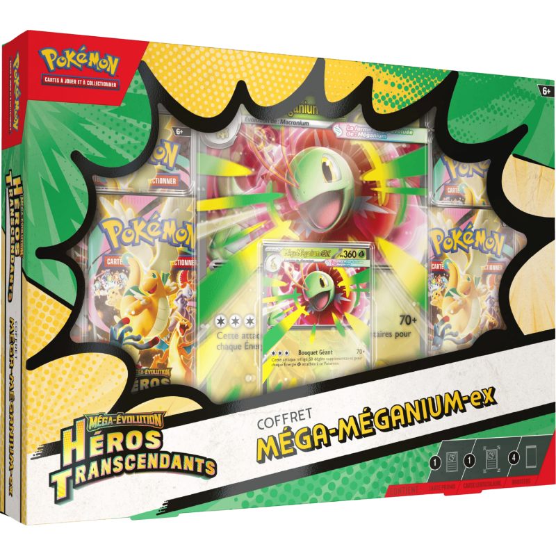 Pokemon - Coffret - Méga-Méganium ex - Héros Transcendants - ME2.5 - Français