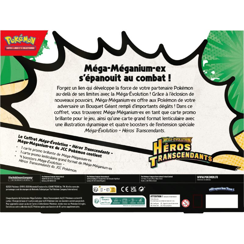 Pokemon - Coffret - Méga-Méganium ex - Héros Transcendants - ME2.5 - Français