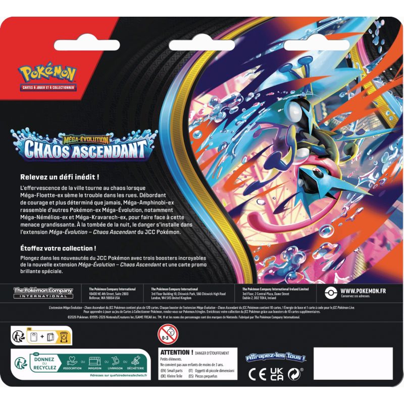 Pokémon - Tripack - Chaos Ascendant - ME04 - Français