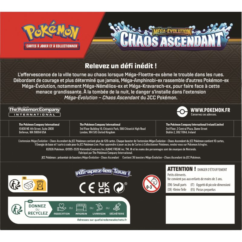 Pokémon - Display - Chaos Ascendant - ME04 - Français