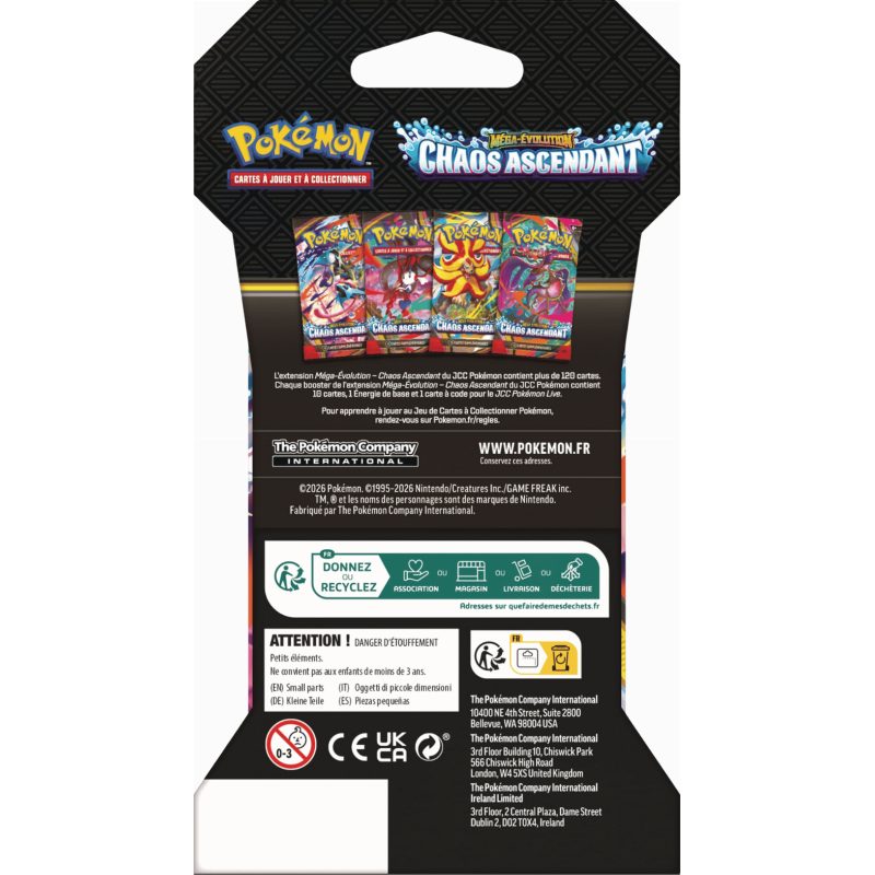 Pokémon - Blister - Chaos Ascendant - ME04 - Français