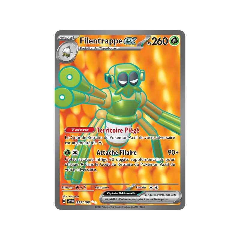 Filentrappe-ex - 223/198 - Ultra Rare - Écarlate et Violet