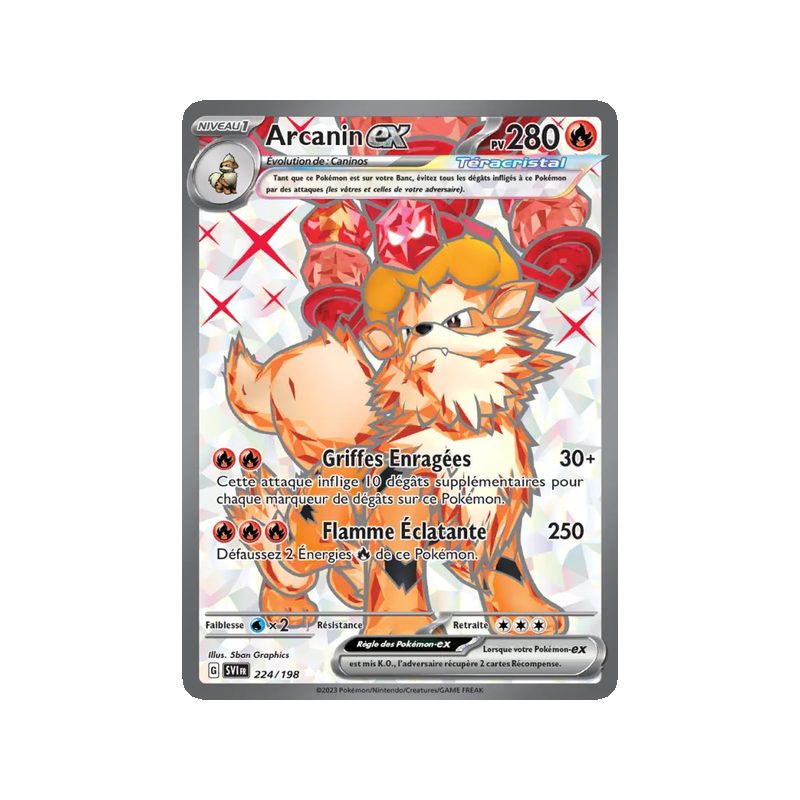 Arcanin-ex - 224/198 - Ultra Rare - Écarlate et Violet
