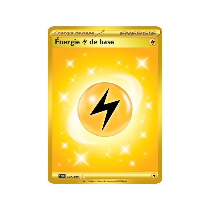 Énergie Lightning de base - 257/198 - Hyper rare - Écarlate et Violet