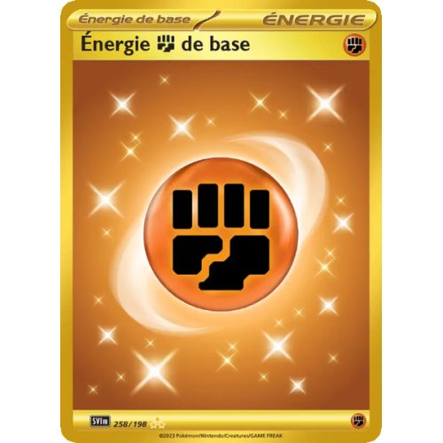 Énergie Fighting de base - 258/198 - Hyper rare - Écarlate et Violet