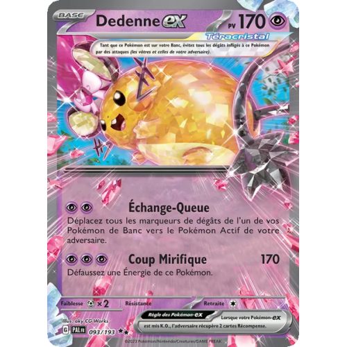 Dedenne-ex - 093/193 - EX - Évolutions à Paldea