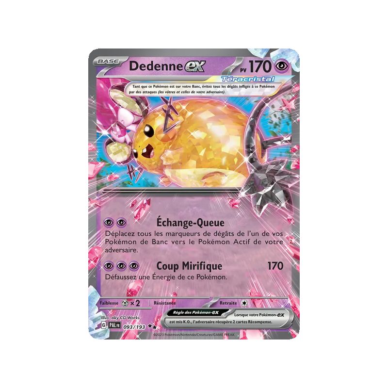 Dedenne-ex - 093/193 - EX - Évolutions à Paldea