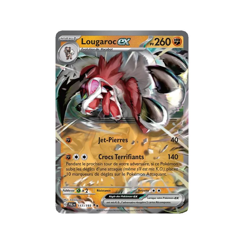 Lougaroc-ex - 117/193 - EX - Évolutions à Paldea
