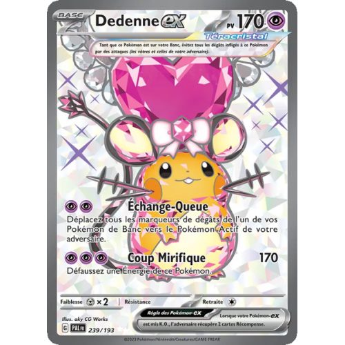 Dedenne-ex - 239/193 - Ultra Rare - Évolutions à Paldea
