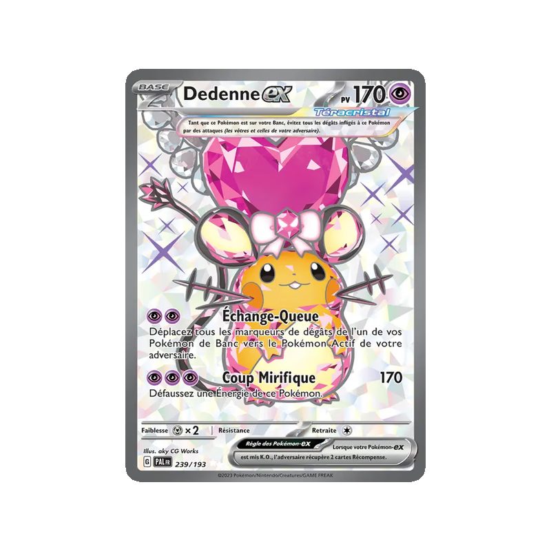 Dedenne-ex - 239/193 - Ultra Rare - Évolutions à Paldea