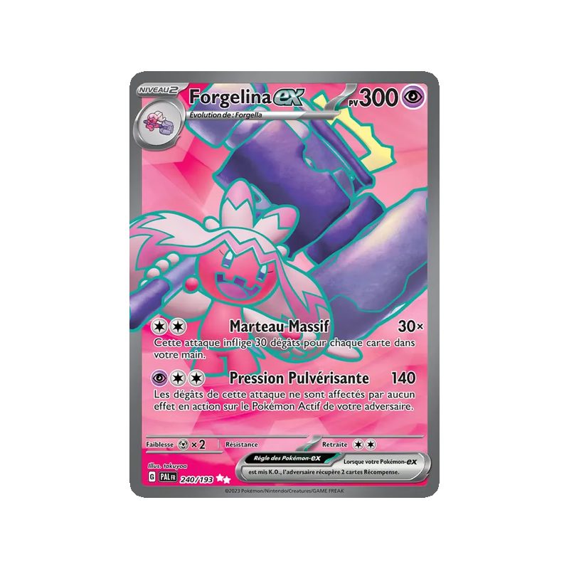Forgelina-ex - 240/193 - Ultra Rare - Évolutions à Paldea