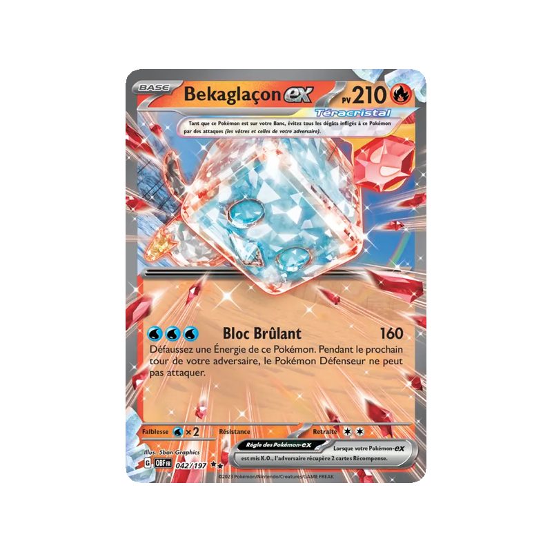 Bekaglaçon-ex - 042/197 - EX - Flammes Obsidiennes
