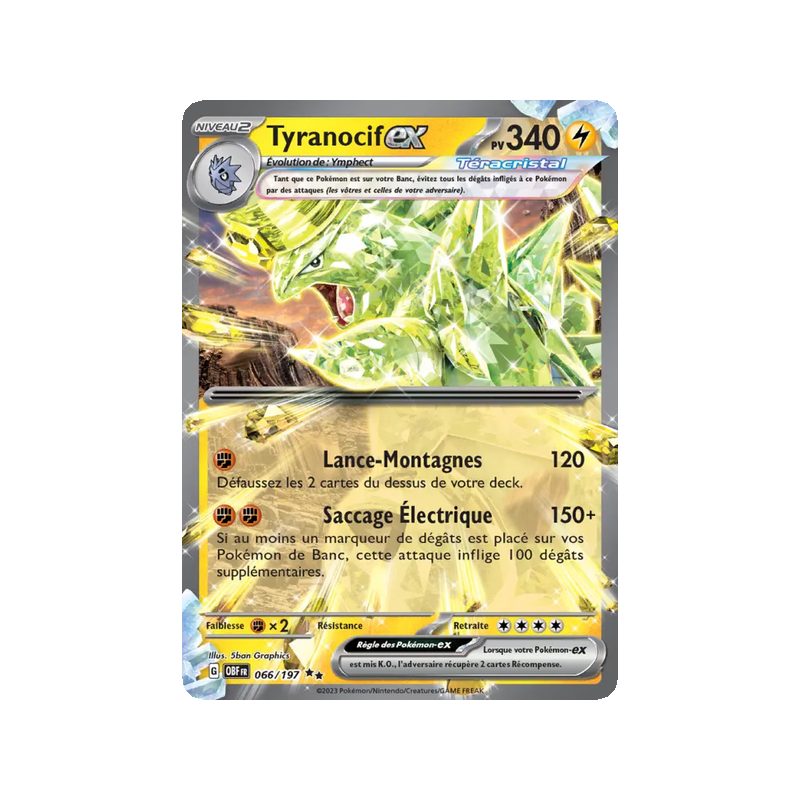 Tyranocif-ex - 066/197 - EX - Flammes Obsidiennes