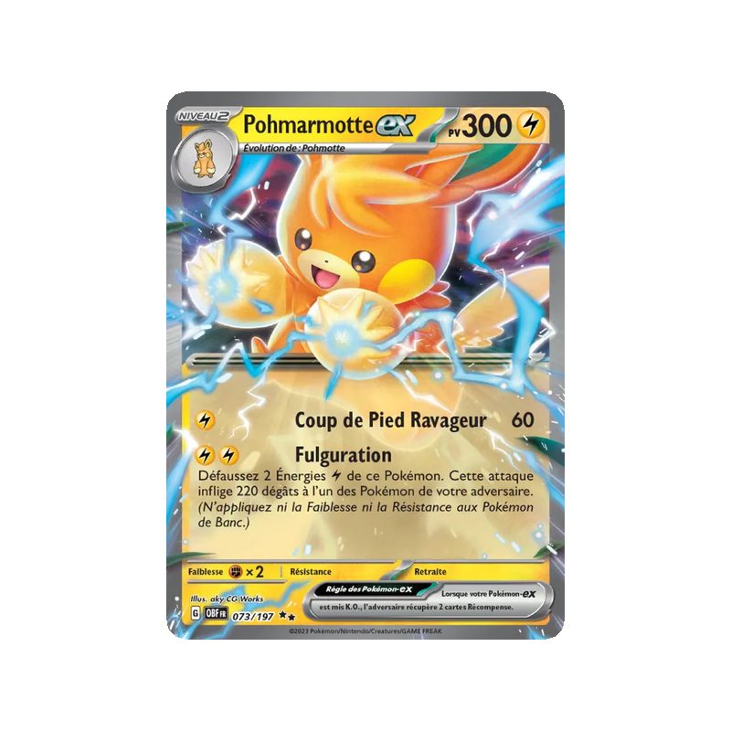 Pohmarmotte-ex - 073/197 - EX - Flammes Obsidiennes