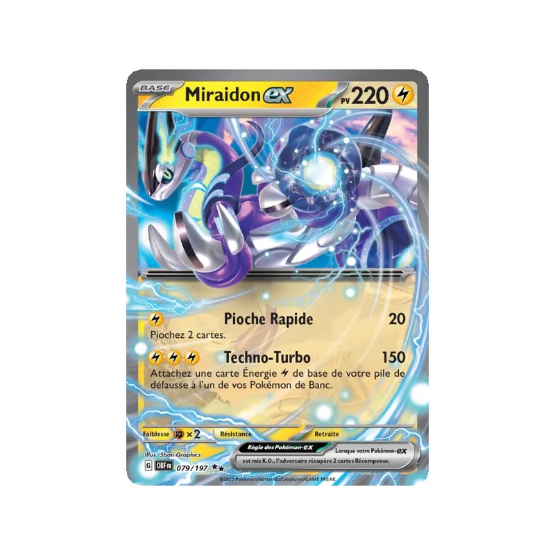 Miraidon-ex - 079/197 - EX - Flammes Obsidiennes
