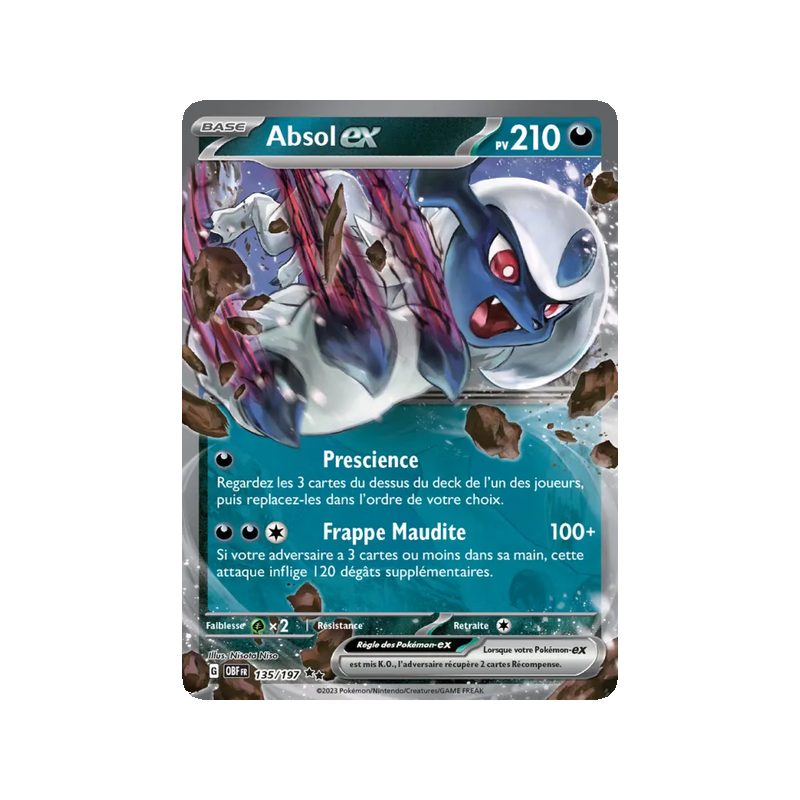 Absol-ex - 135/197 - EX - Flammes Obsidiennes