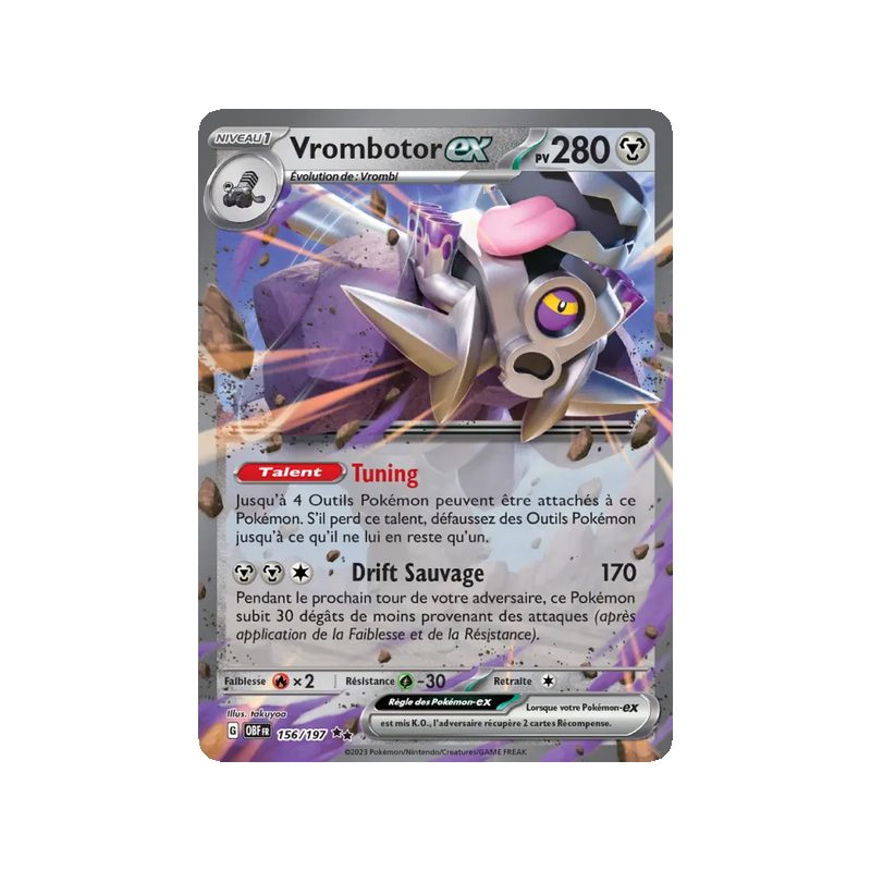 Vrombotor-ex - 156/197 - EX - Flammes Obsidiennes