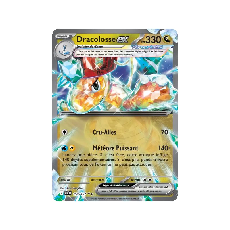 Dracolosse-ex - 159/197 - EX - Flammes Obsidiennes