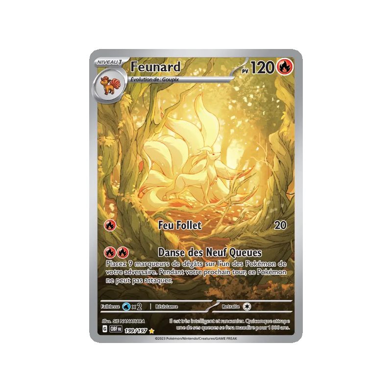Feunard - 199/197 - AR - Flammes Obsidiennes