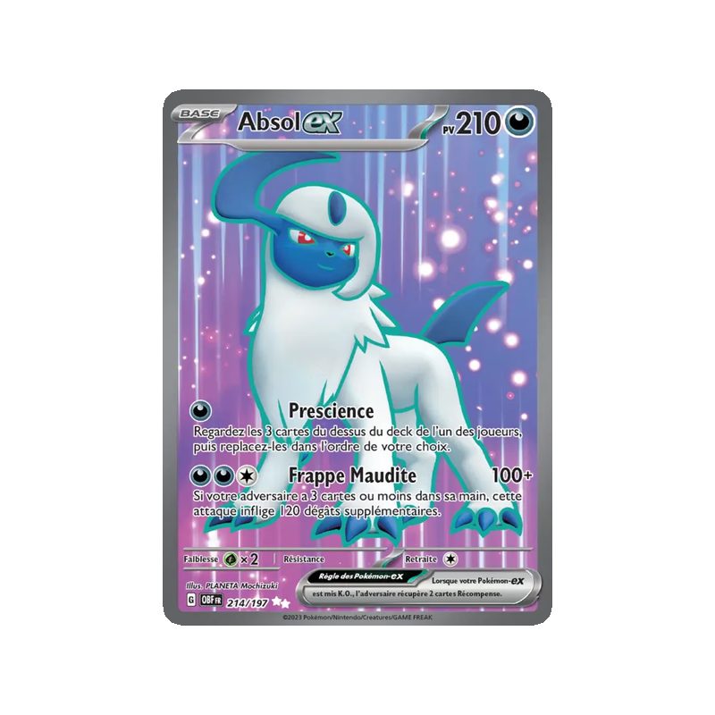 Absol-ex - 214/197 - Ultra Rare - Flammes Obsidiennes