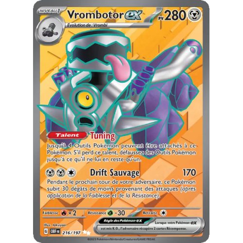 Vrombotor-ex - 216/197 - Ultra Rare - Flammes Obsidiennes