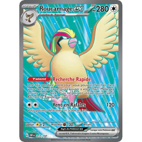 Roucarnage-ex - 217/197 - Ultra Rare - Flammes Obsidiennes