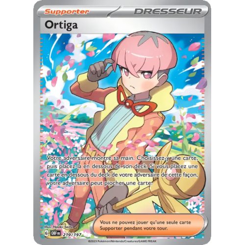 Ortiga - 219/197 - Ultra Rare - Flammes Obsidiennes