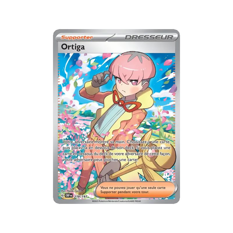 Ortiga - 219/197 - Ultra Rare - Flammes Obsidiennes