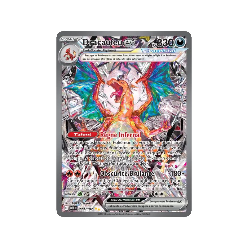 Dracaufeu-ex - 223/197 - Alternative - Flammes Obsidiennes
