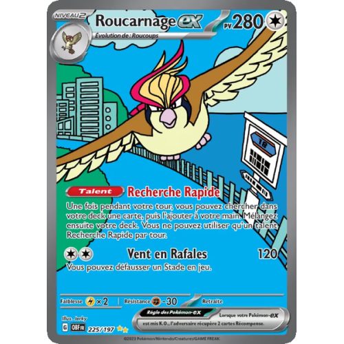 Roucarnage-ex - 225/197 - Alternative - Flammes Obsidiennes