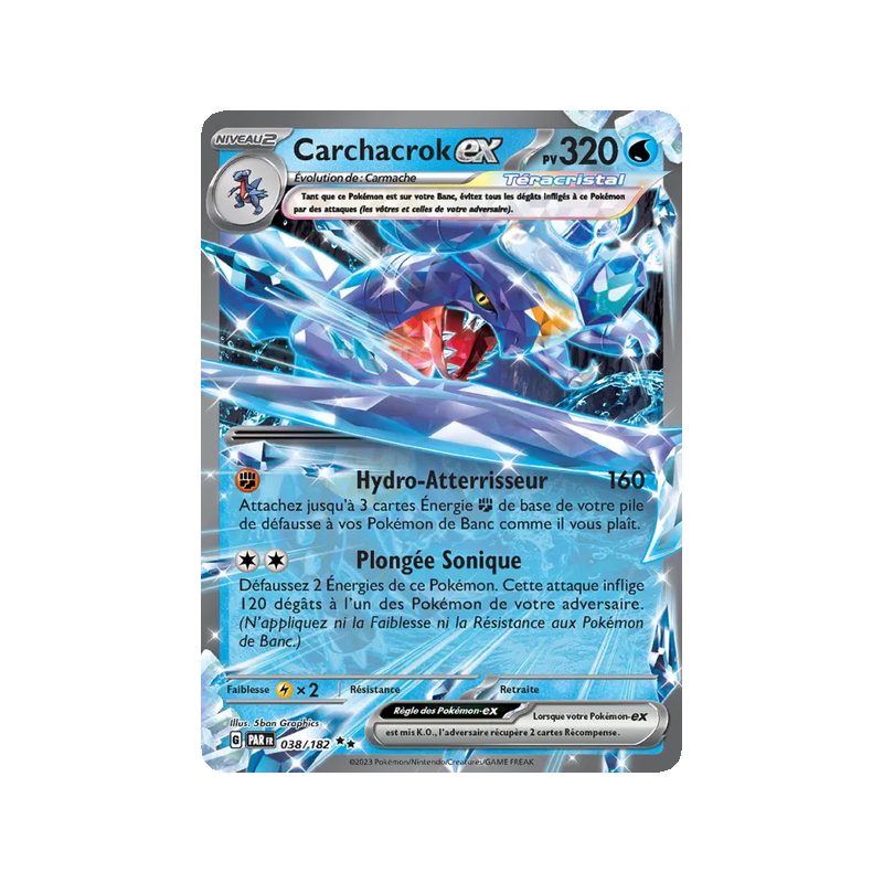 Carchacrok-ex - 038/182 - EX - Faille Paradoxe