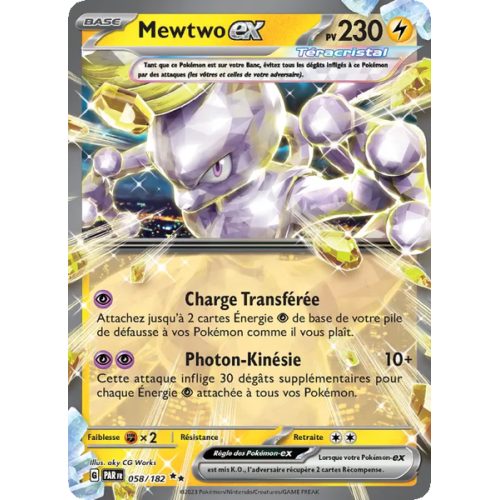 Mewtwo-ex - 058/182 - EX - Faille Paradoxe