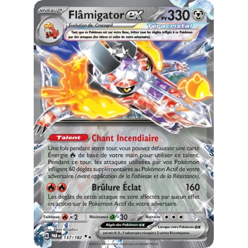 Flâmigator-ex - 137/182 - EX - Faille Paradoxe