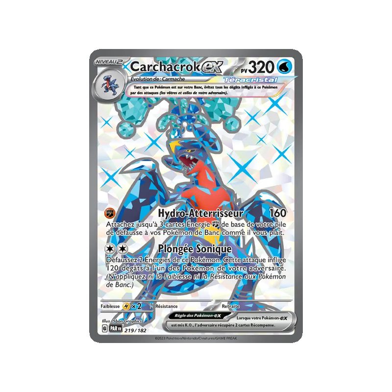 Carchacrok-ex - 219/182 - Ultra Rare - Faille Paradoxe