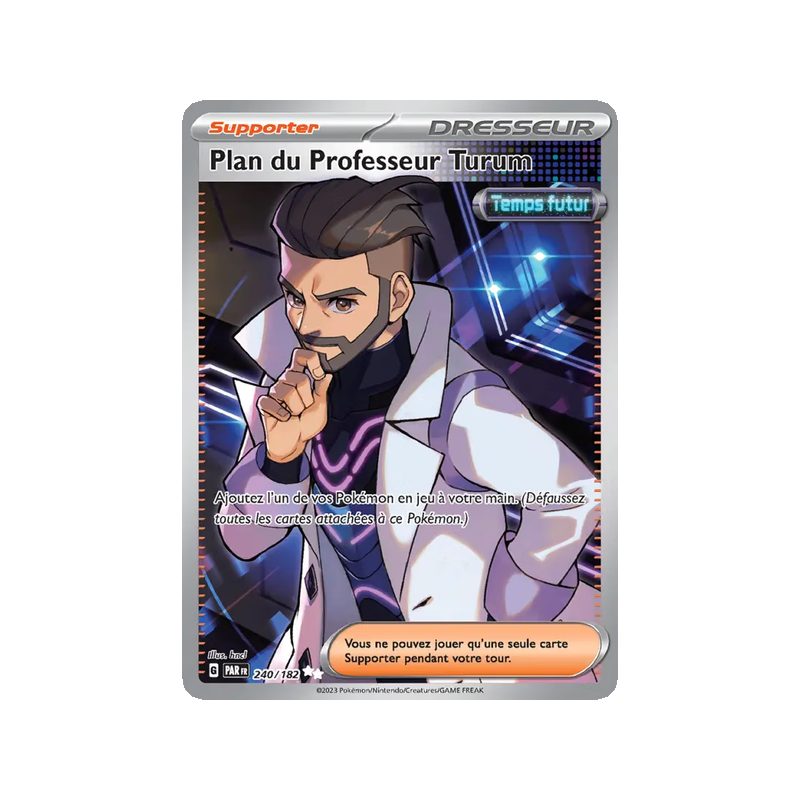 Plan du Professeur Turum - 240/182 - Ultra Rare - Faille Paradoxe