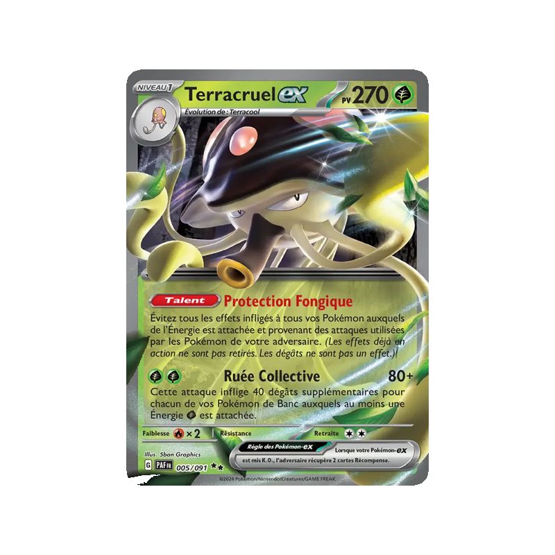 Terracruel-ex - 005/91 - EX - Destinées de Paldea