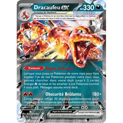 Dracaufeu-ex - 054/91 - EX - Destinées de Paldea