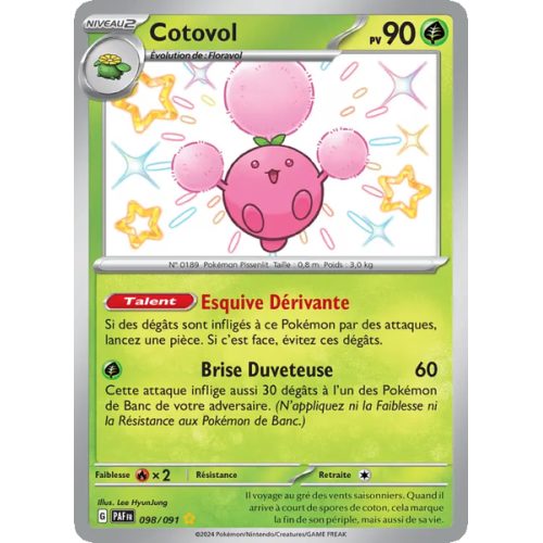 Cotovol - 098/91 - Shiny rare - Destinées de Paldea