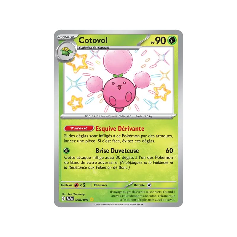 Cotovol - 098/91 - Shiny rare - Destinées de Paldea