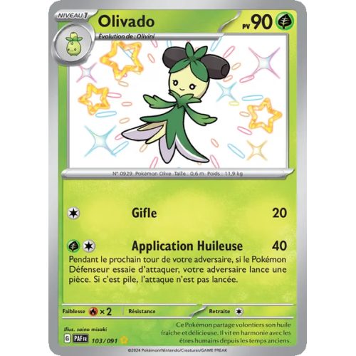 Olivado - 103/91 - Shiny rare - Destinées de Paldea