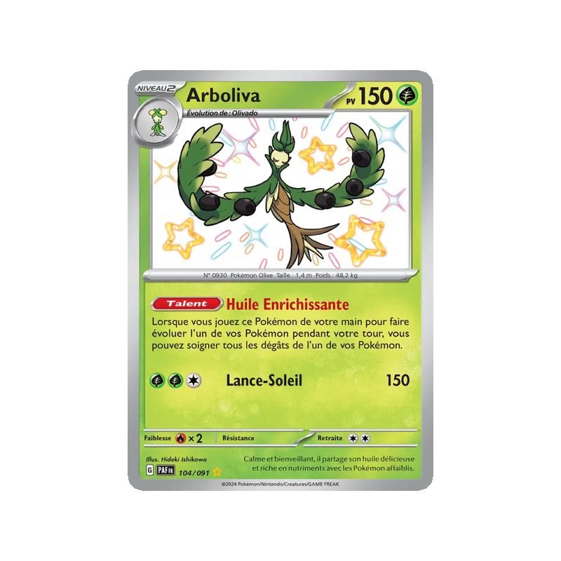 Arboliva - 104/91 - Shiny rare - Destinées de Paldea
