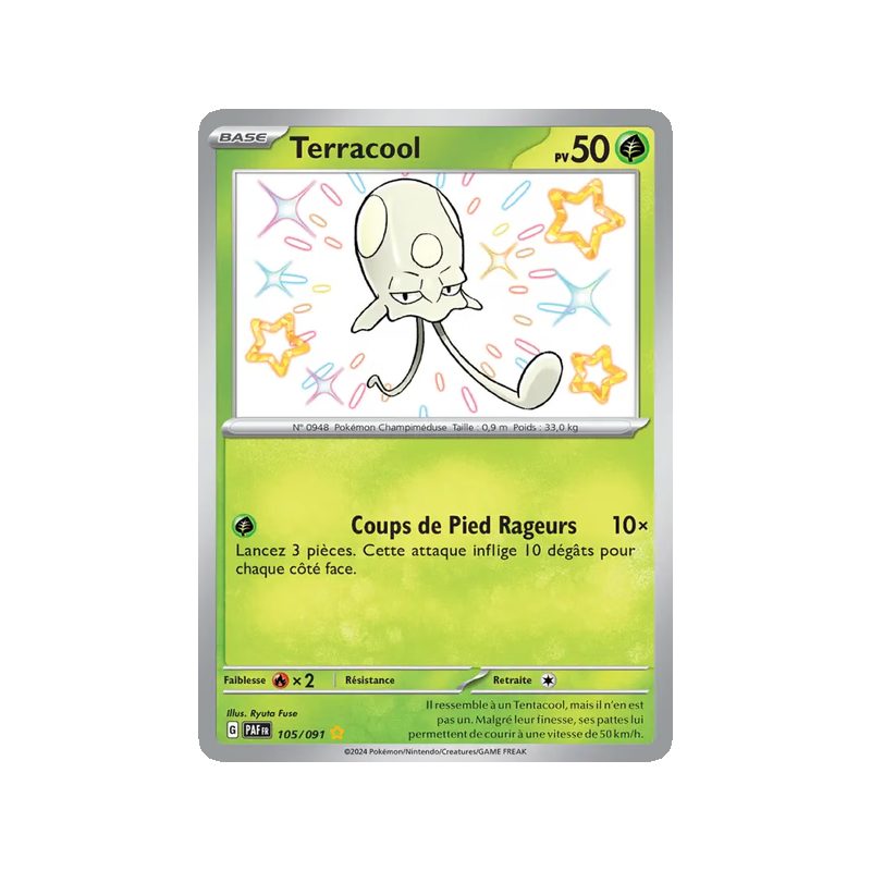 Terracool - 105/91 - Shiny rare - Destinées de Paldea