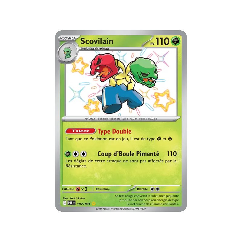Scovilain - 107/91 - Shiny rare - Destinées de Paldea