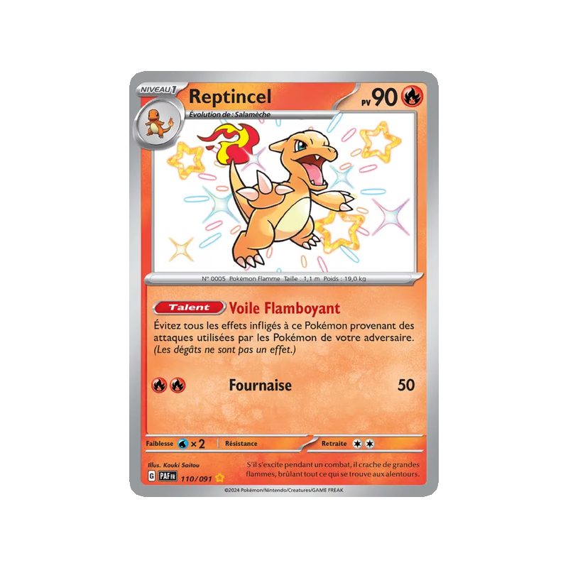 Reptincel - 110/91 - Shiny rare - Destinées de Paldea